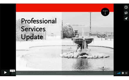 Title slide of Jason Mitchell's 2018 Professional Services Update.