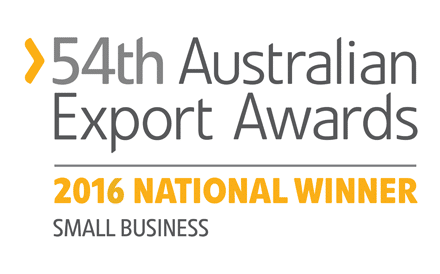 Australian Export Awards 2016 Small Business Winner logo