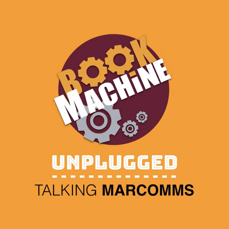 Logo for BookMachine Talking Marcomms event