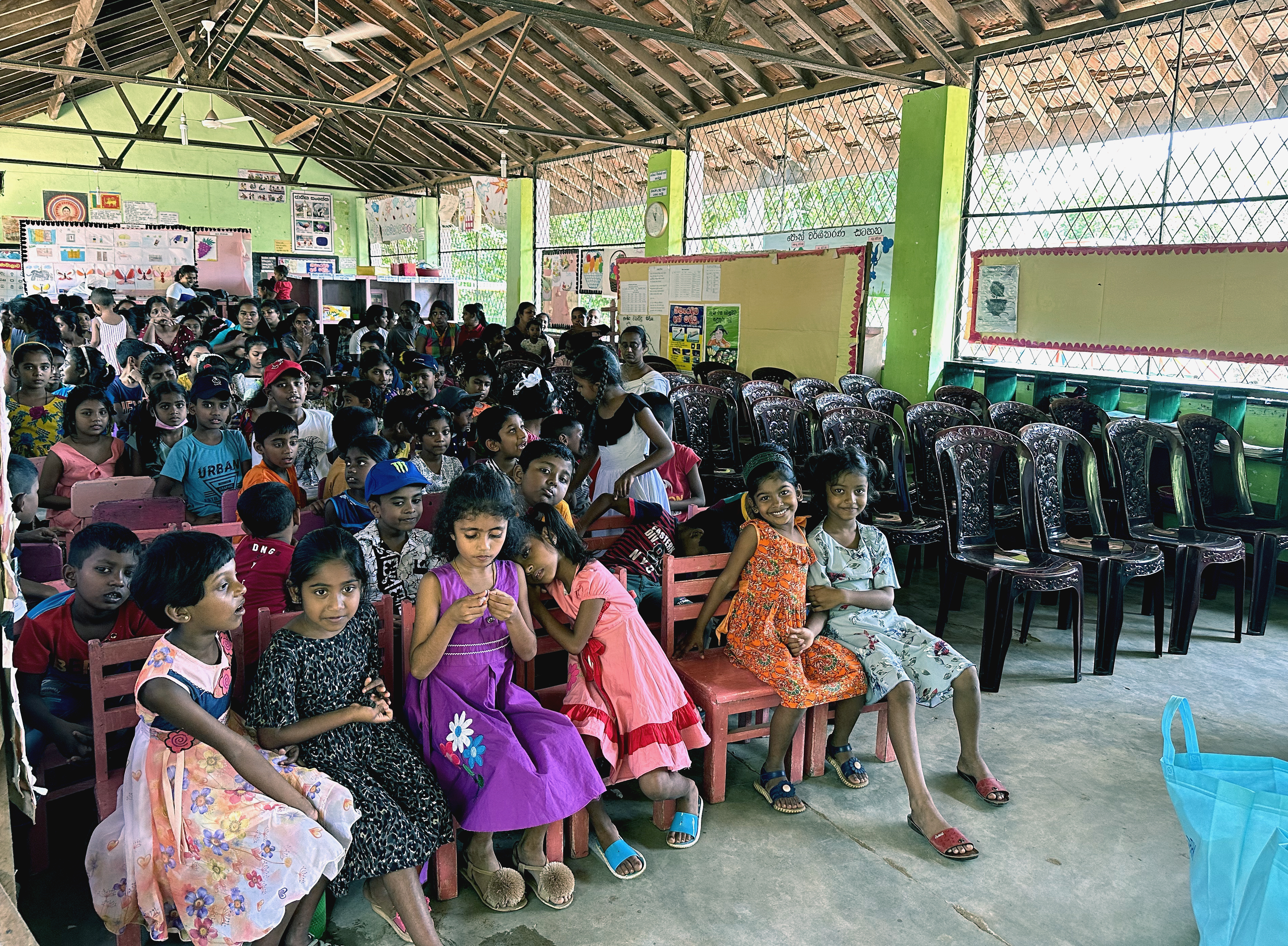 Photo of the children from Thimbirigaswewa Primary School, Habarana, Sri Lanka, where the Typefi Colombo team dropped off donations.