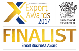 Queensland Export Awards Small Business Award Finalist logo