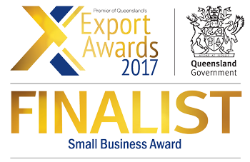 Queensland Export Awards Small Business Award Finalist logo