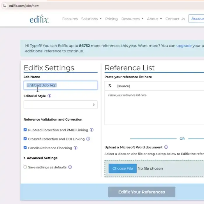 Edifix reference processing animation