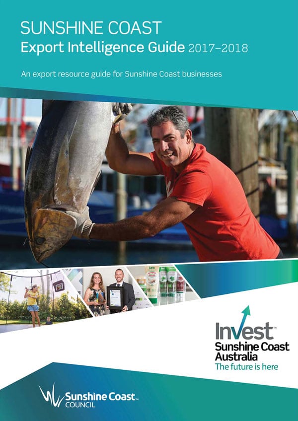 Cover of the Sunshine Coast Council Export Intelligence Guide