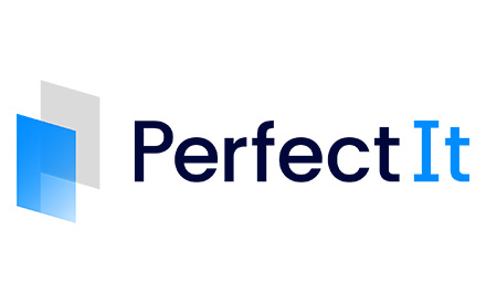 Logo of PerfectIt consistency checker for Microsoft Word.