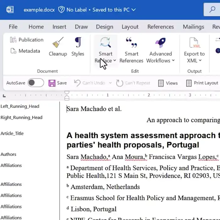 Typefi Orion SmartReplace animation
