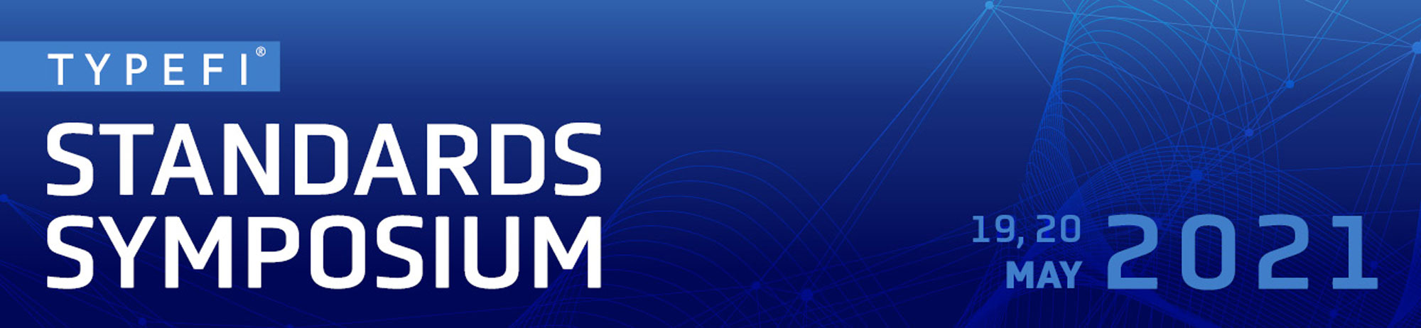 Banner for Typefi Standards Symposium 19-20 May 2021