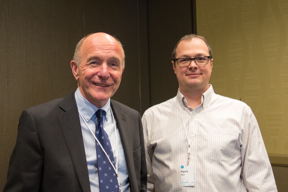 Les Burnham and Patrick Baker from Stilo International at the 2017 Typefi User Conference.