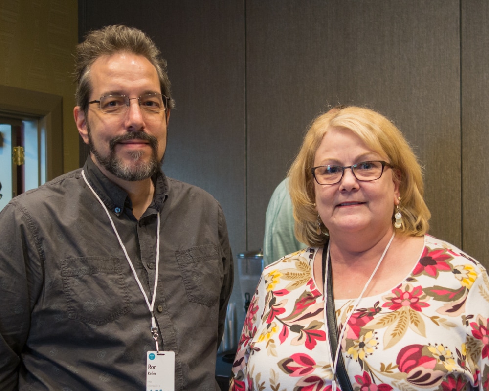 Ron Keller and Sharon Frick from FASS at the 2017 Typefi User Conference.