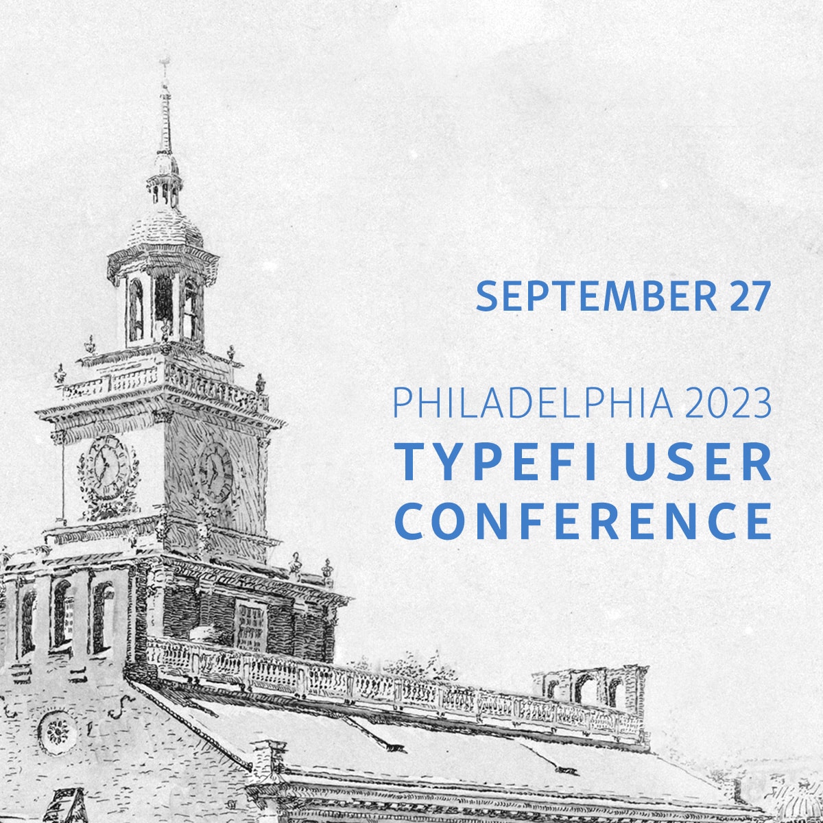 Banner of Typefi User Conference, 27 September 2023
