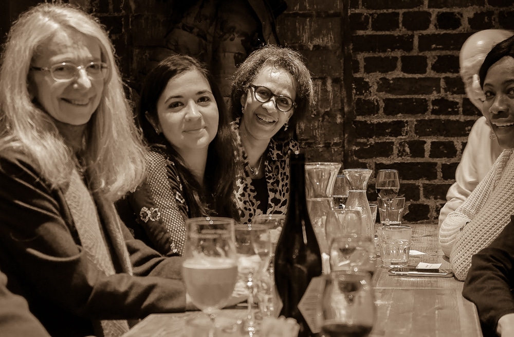 Corinne Adal (WMO), Ana Lesher-Treviño and Sophie Guetaneh Aguettant (WHO), Les Burnham (Stilo International), and Cynthia Cudjoe (WMO).