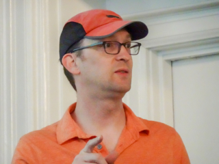Caleb Clauset presenting at the 2019 Typefi User Conference.
