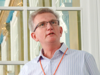 Damian Gibbs presenting at the 2019 Typefi User Conference.